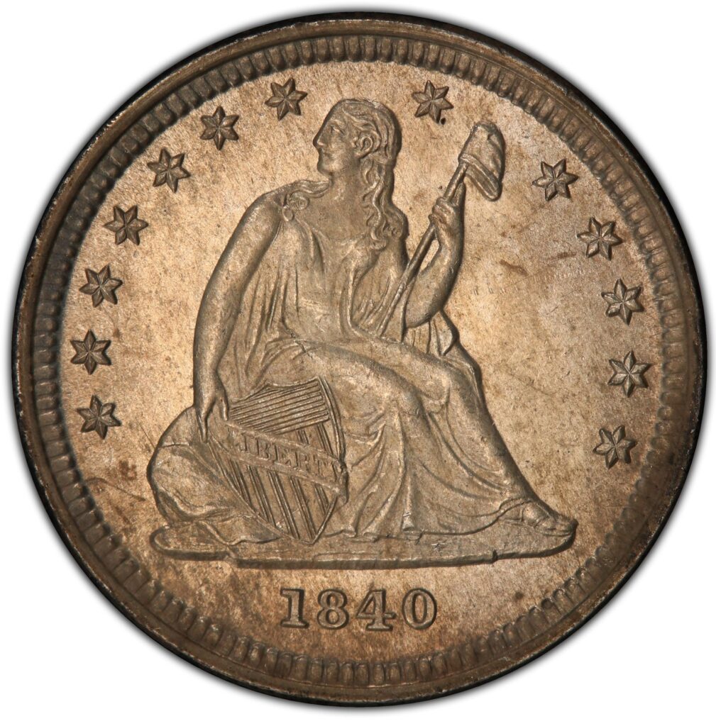 1840 Seated Liberty Quarter