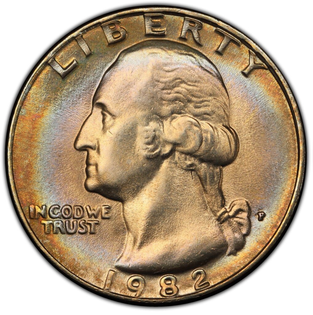 1982 twenty five cent piece