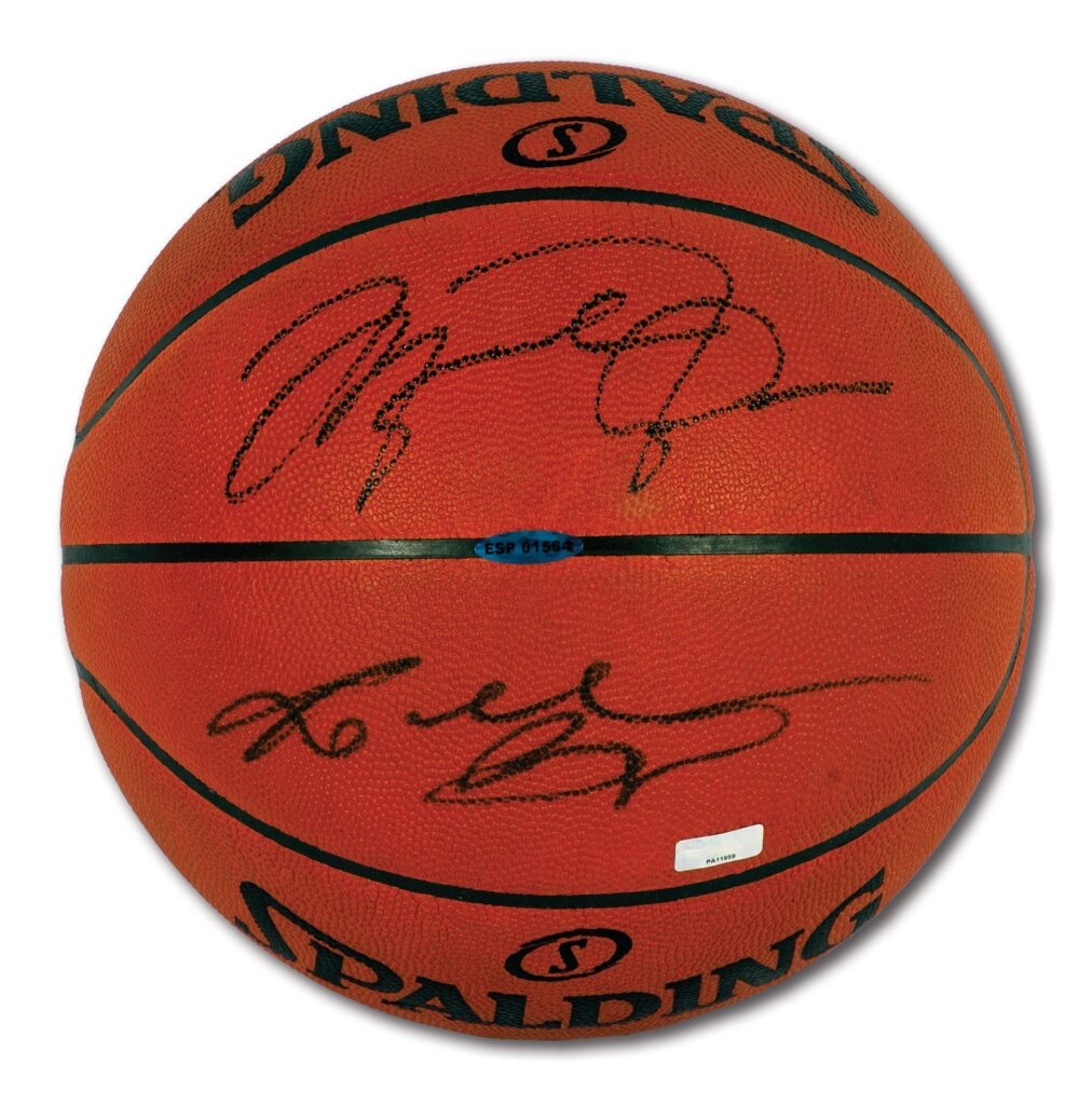 Kobe Bryant & Michael Jordan Signed Basketball