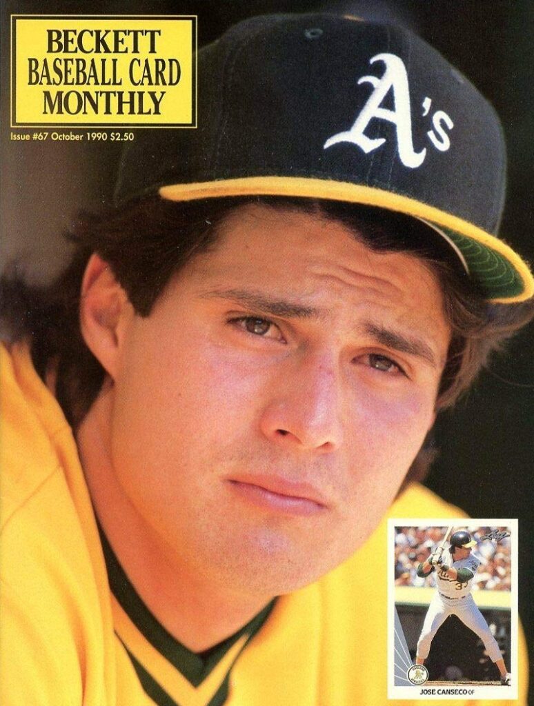 A copy of the Beckett Baseball Card Monthly Price Guide from October 1990