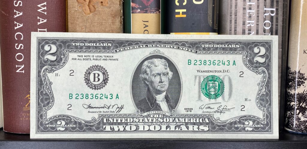 1976 2 Dollar Bill