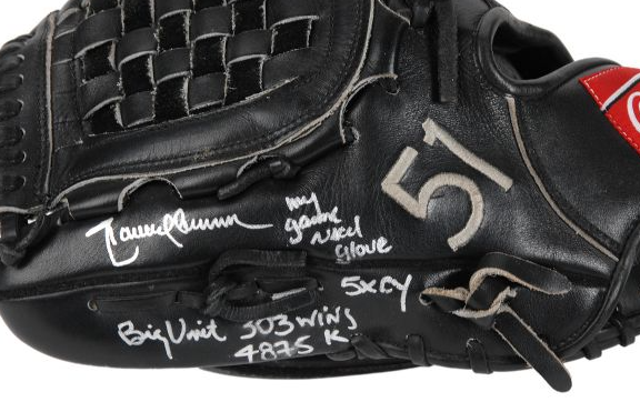 Randy Johnson Game Used Signed Baseball Glove