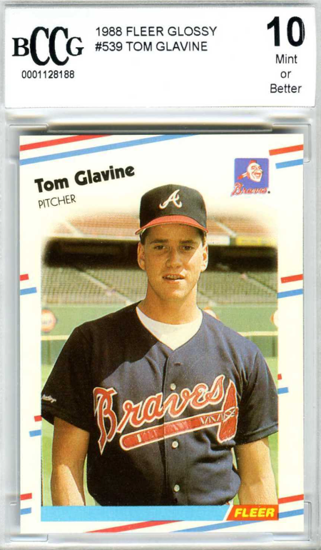 1988 Fleer Glossy Tom Glavine Rookie 