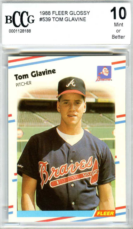 2021 Topps Throwback Thursday Tom Glavine 1988 Team Leaders LP Card