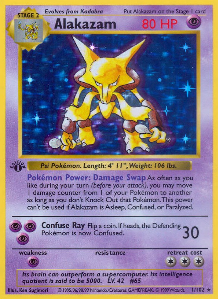 Alakazam-Holo 1st Edition