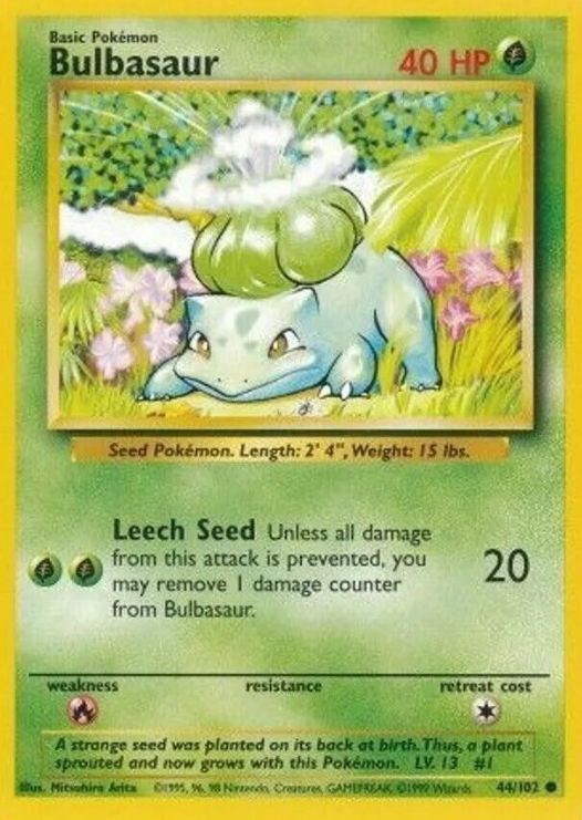 Bulbasaur 1st Edition 