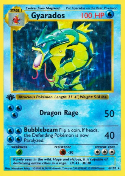 Gyarados-Holo 1st Edition