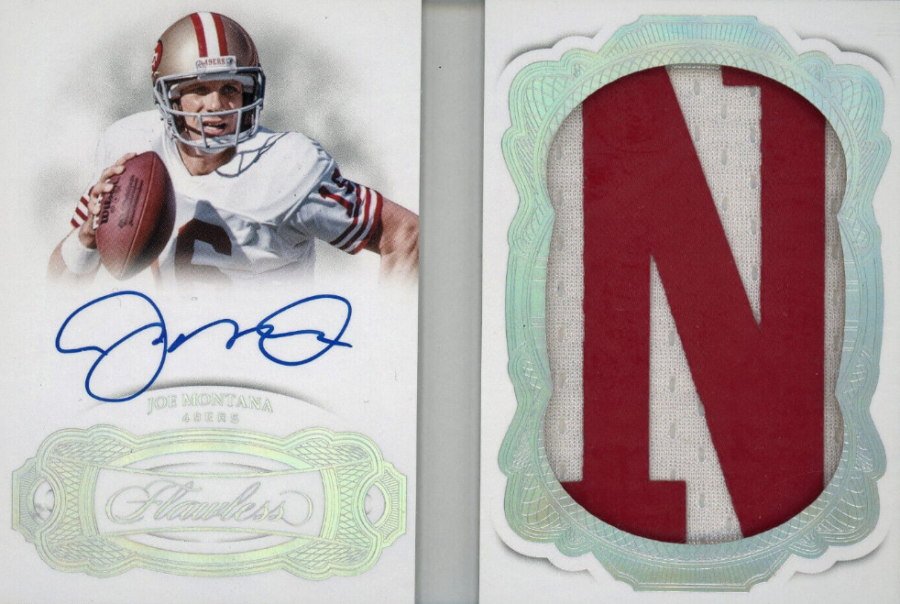 Joe Montana HOF 2018 Panini Flawless - Patch and Autograph