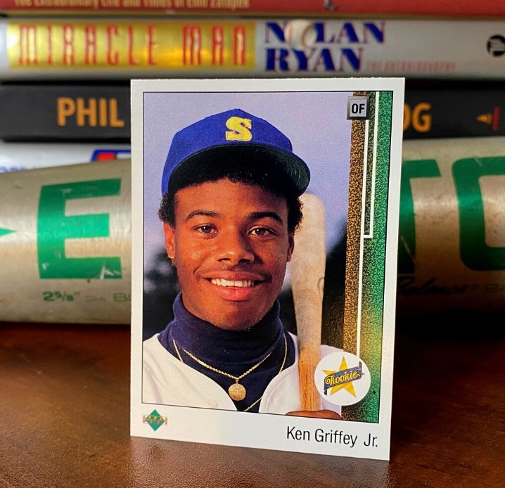 Ken Griffey Jr Rookie w/Ken Griffey Sr 1989 Bowman #259, HOF Slugger! –