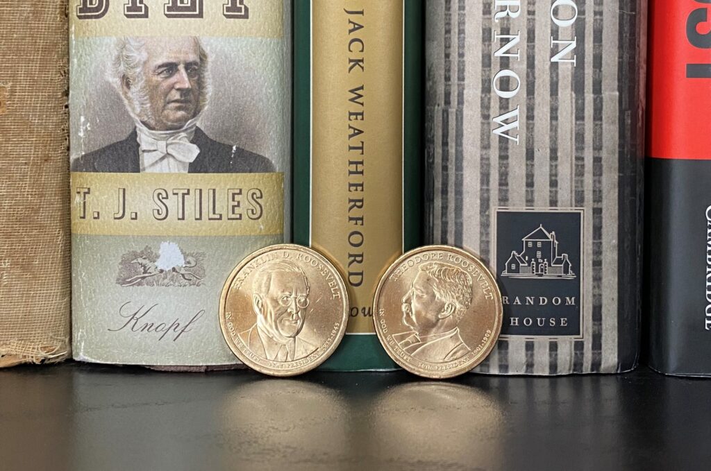 F.D.R. and Teddy Roosevelt Presidential Dollar Coins