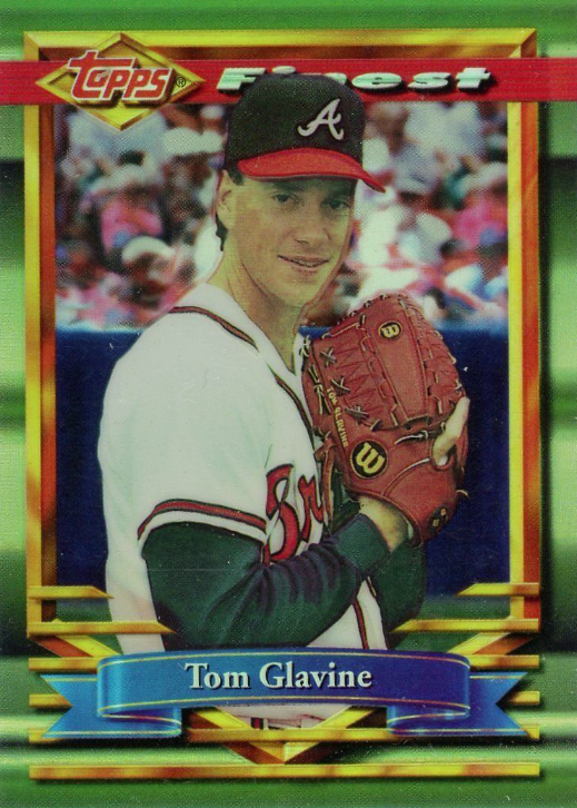 1998 Pinnacle Jersey Number Bankruptcy #82 TOM GLAVINE atlanta braves –