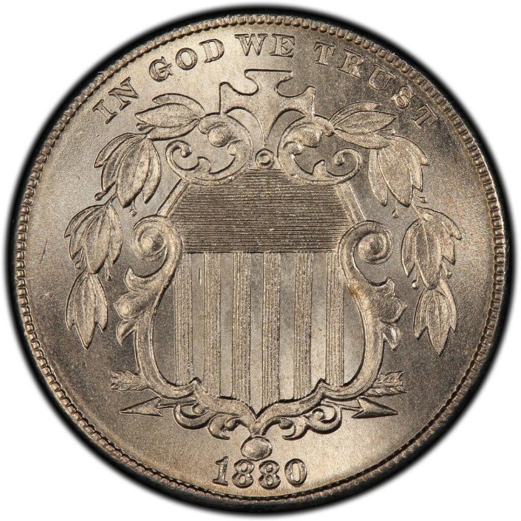 1880 Shield Nickel 