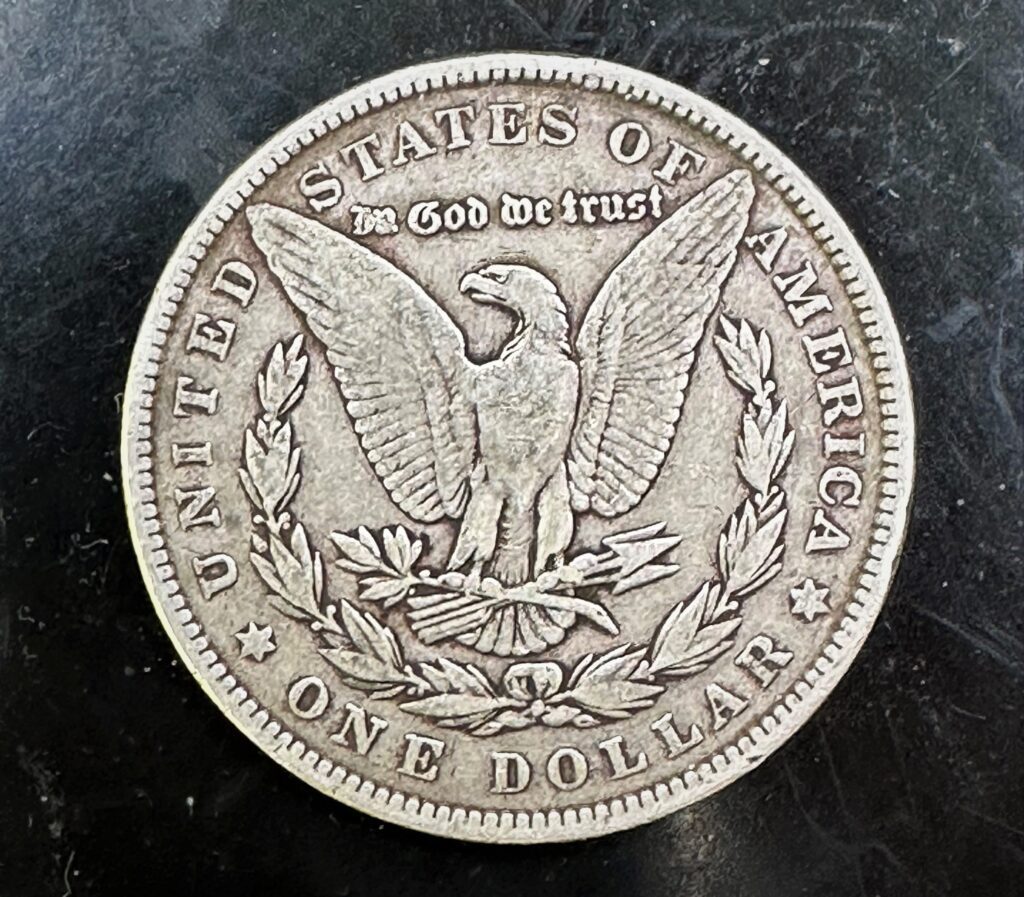 1889 morgan silver dollar reverse