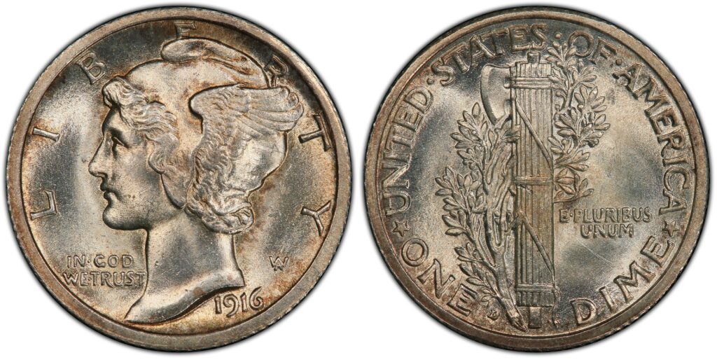 1916-D Mercury Dime