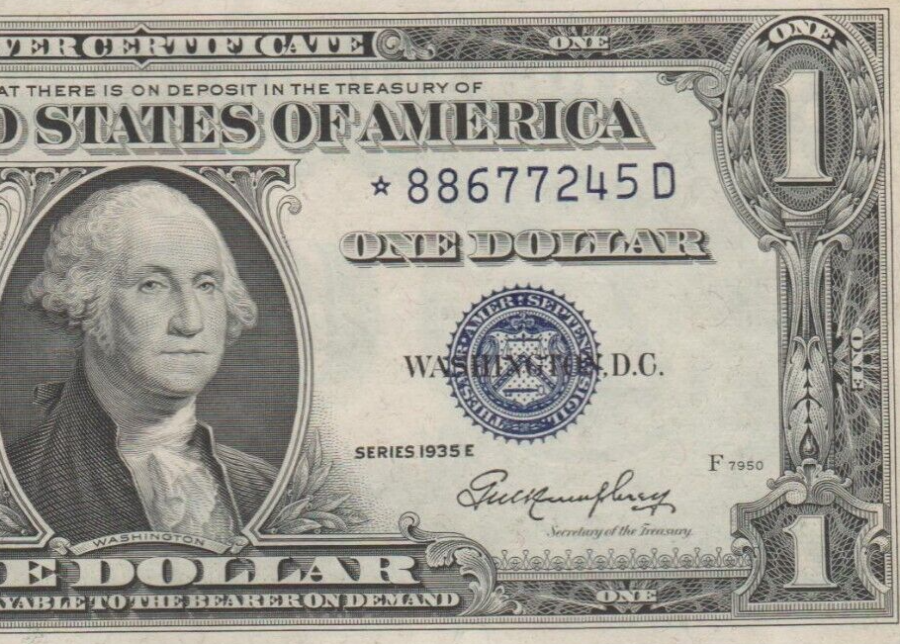 1935 dollar bill 1935 Dollar Bill Star Note