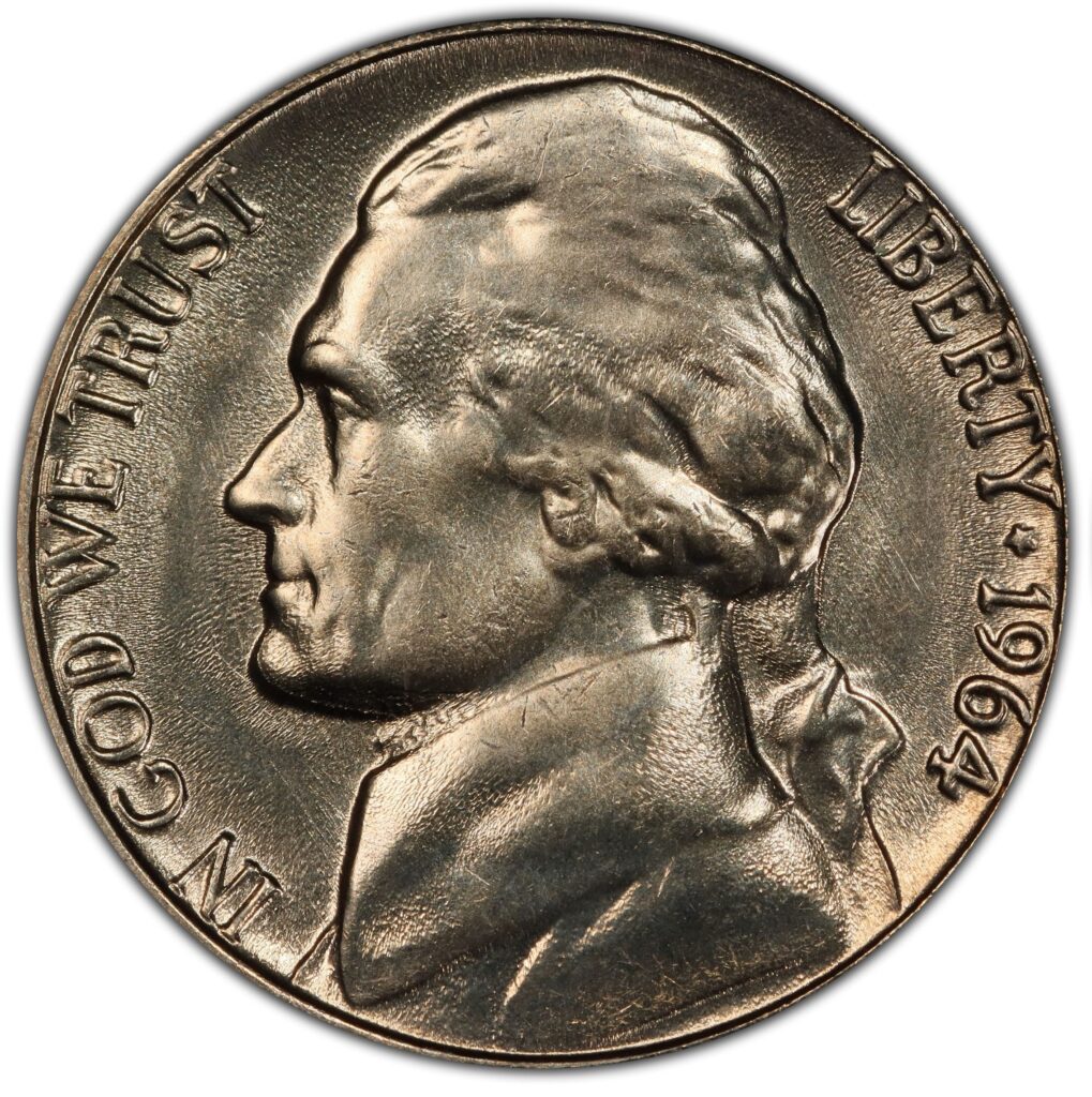 1964 Jefferson Nickel Mirror 