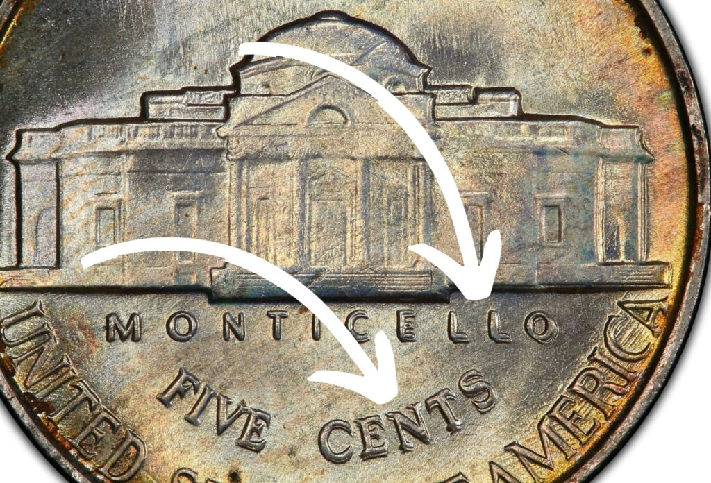 Doubled Die Reverse Monticello Error Coin