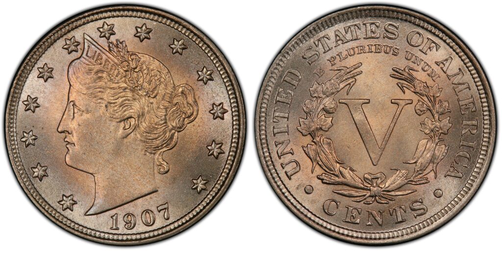 1907 liberty head nickel