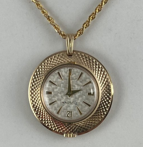 Vintage Bulova Pendant Necklace Watch - $170