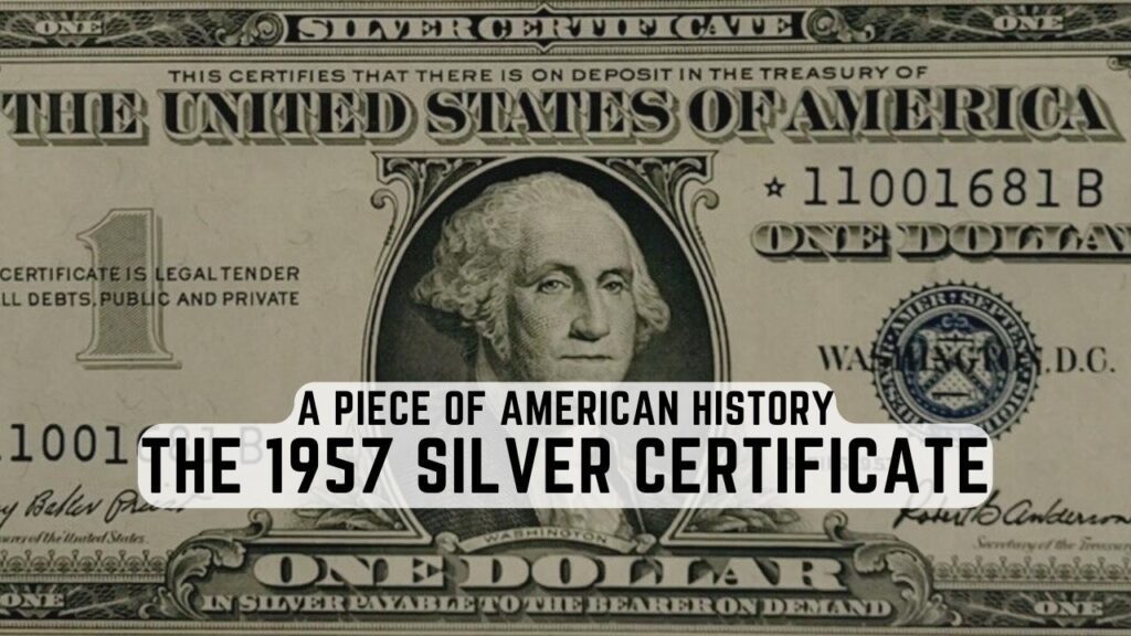 1957 silver certificate