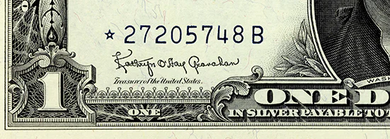 1957 silver certificate star note