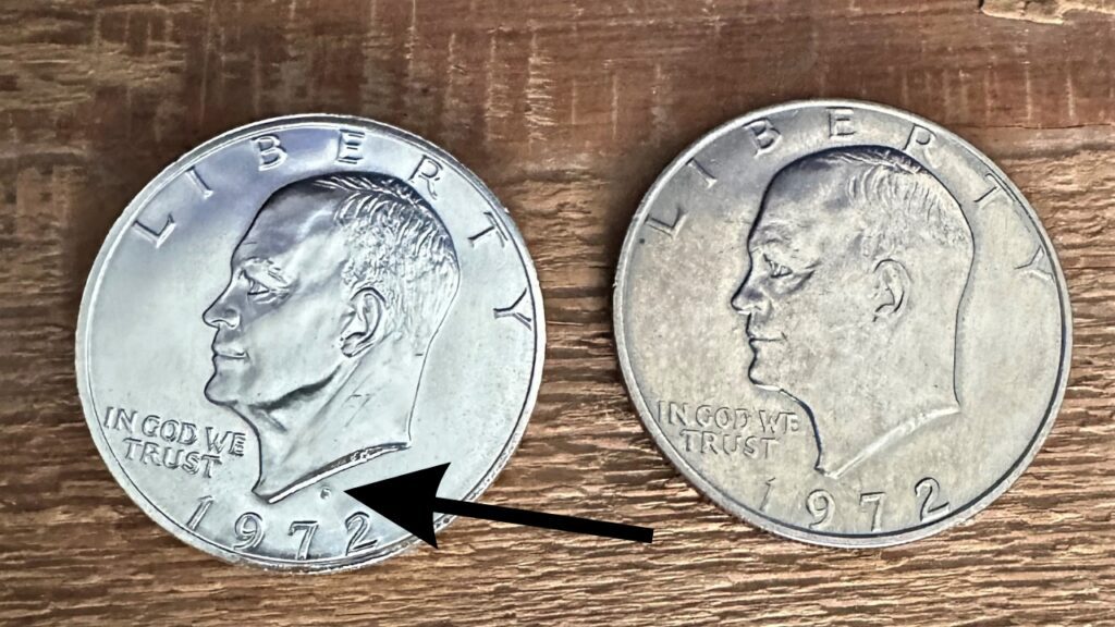 1972 dollar coin silver clad