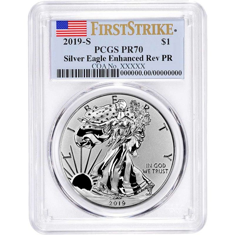 pcgs certified silver eagles