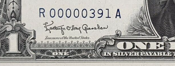 1957 silver certificate low serial number