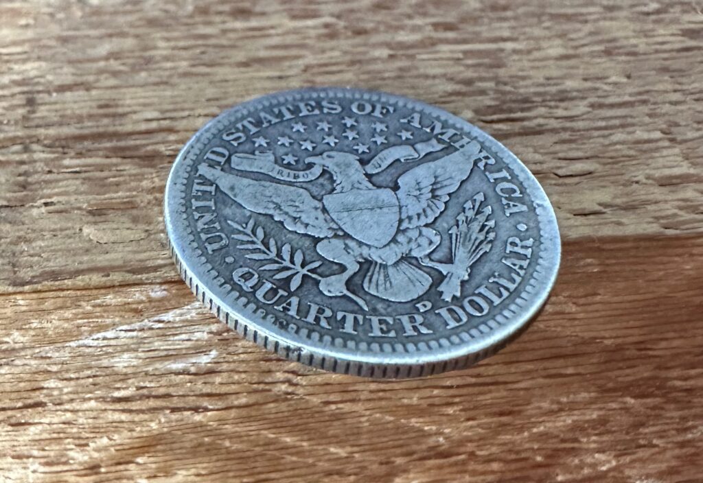 1907-D Barber Silver Quarter