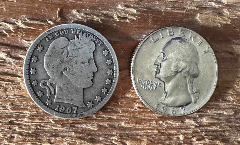 barber and washington quarter