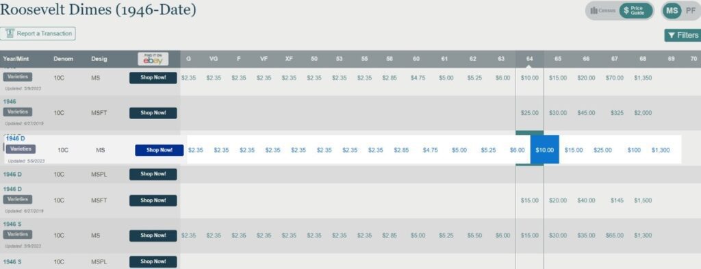 ngc coin price guide