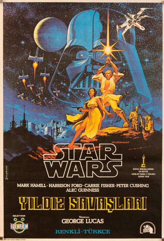 First Turkish release poster for the original 1977 'Star Wars
