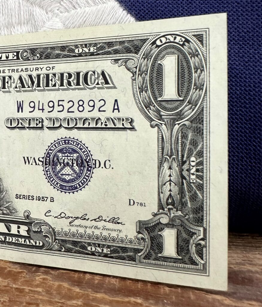 how much is a 1957 silver certificate dollar bill worth