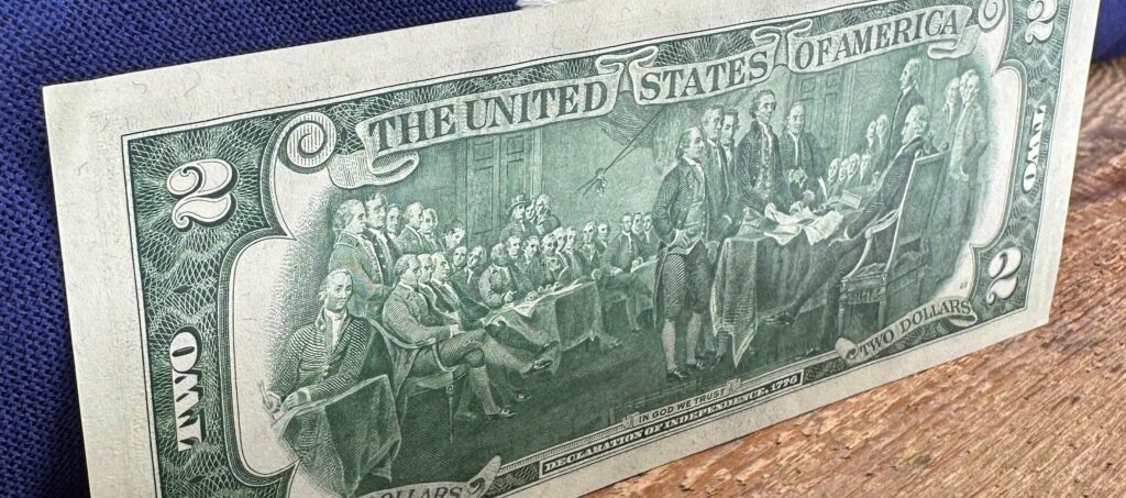 rare 1976 green seal two old paper money