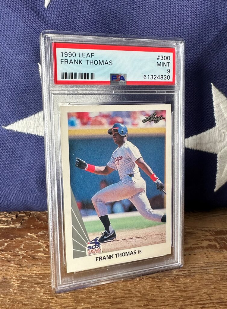 Sold at Auction: 1990 LEAF PSA 9 MINT FRANK THOMAS ROOKIE