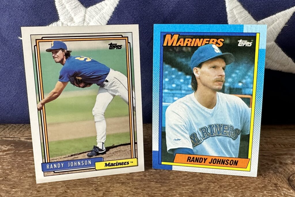 randy johnson topps cards