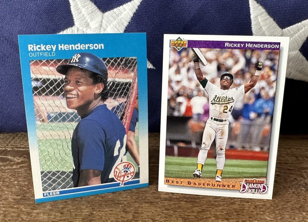 rickey henderson fleer cards yankees