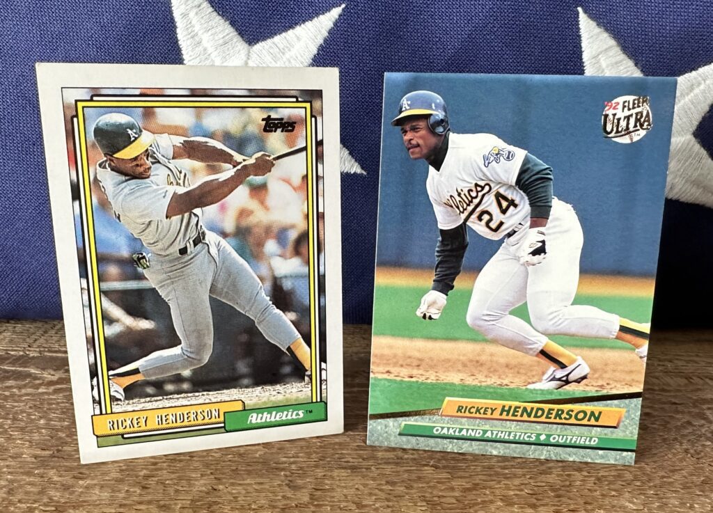 rickey henderson topps cards