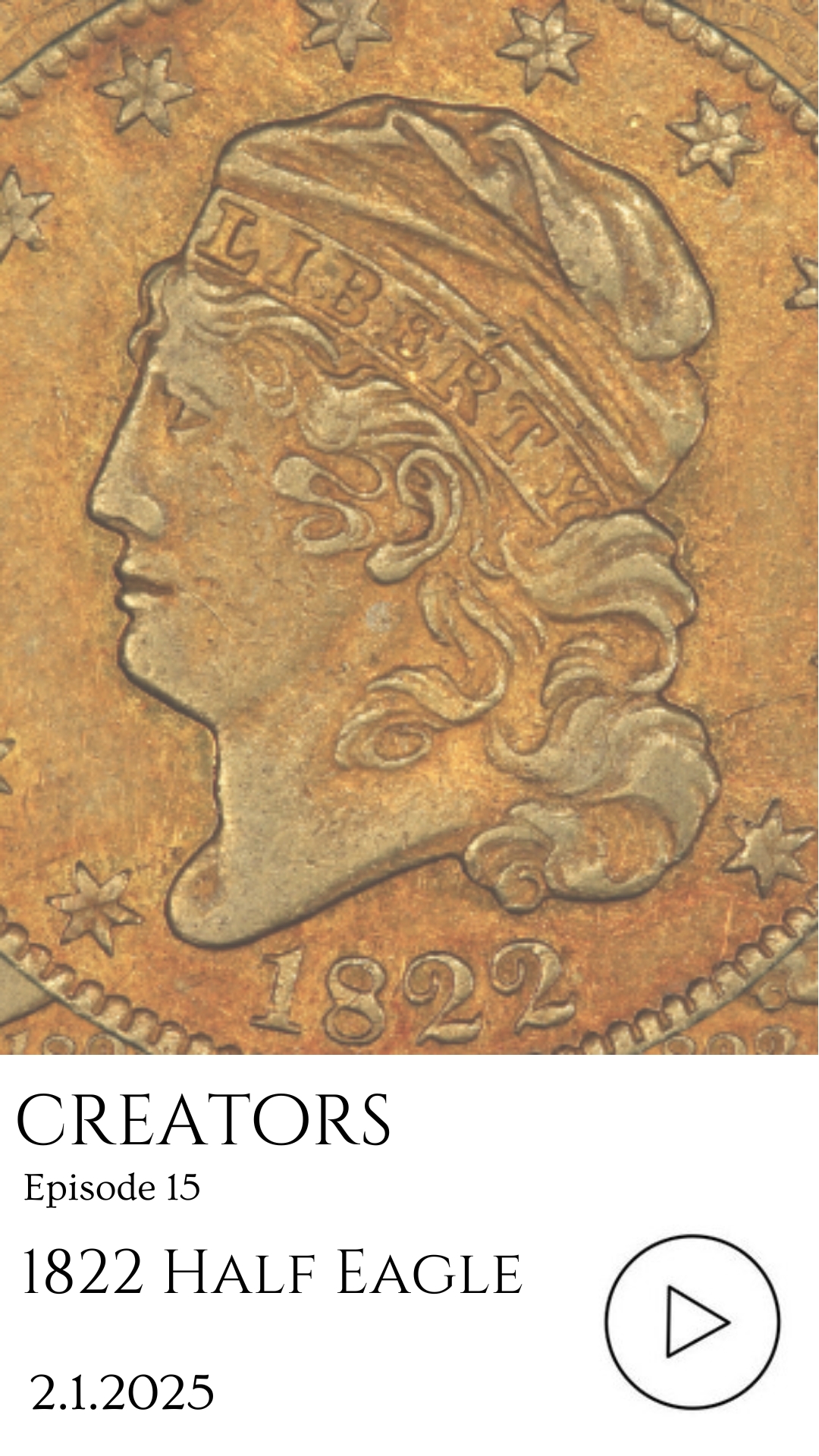 1822 half eagle
